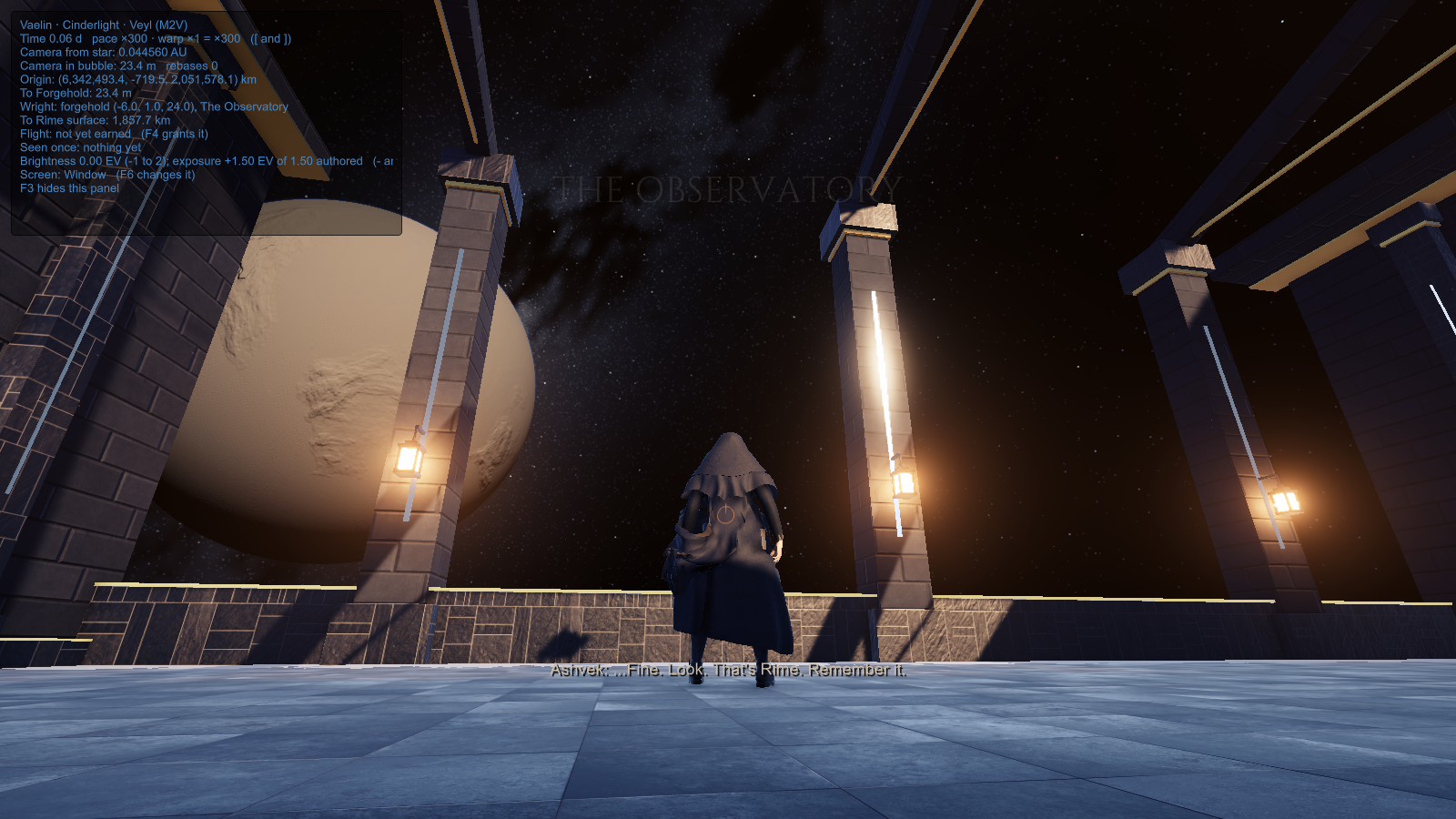 The Wright in Last Lantern's Observatory